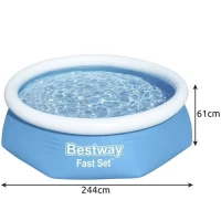 Bestway 57448 Samostavěcí bazén 244 x 61 cm