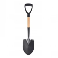 Foxter 1744 Mini oceľový rýľ s drevenou násadou 68 cm čierny