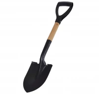 Foxter 1744 Mini oceľový rýľ s drevenou násadou 68 cm čierny