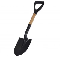 Foxter 1744 Mini oceľový rýľ s drevenou násadou 68 cm čierny