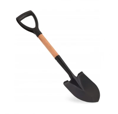 Foxter 1744 Mini oceľový rýľ s drevenou násadou 68 cm čierny