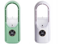 Verk 16032 Stolní bezlopatkový ventilátor s LED osvětlením zelený