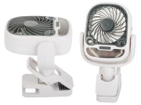 Verk 16033 Ventilátor s klipem USB, RGB 2 v 1 bílý