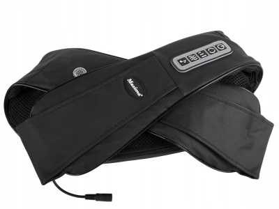 Verk 24451 Masážny golier SHIATSU s reproduktorom čierny