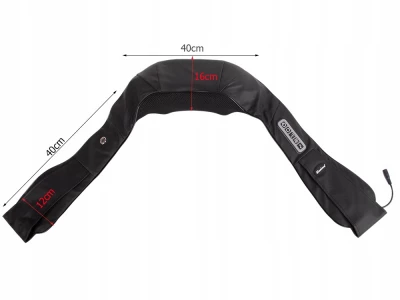 Verk 24451 Masážny golier SHIATSU s reproduktorom čierny