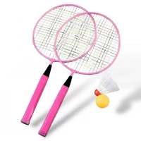 GGV Badmintonové rakety set, růžová