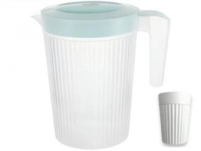 GGV Plastová konvice 2 l + 4 kelímky, zelená