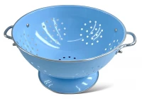 GGV Smaltovaný sitko, 23 cm, biela