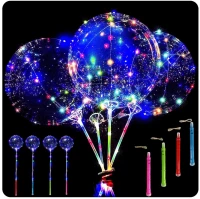GGV LED Svítící balónek obvod 35 cm, čirá, 5 ks