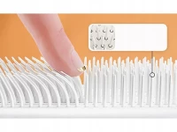 Verk 27197 Antistatický kartáč na vlasy samočistící šedý