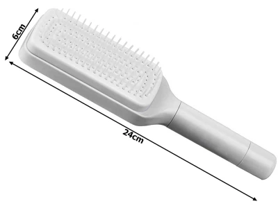Verk 27197 Antistatický kartáč na vlasy samočistící šedý