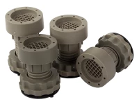 Verk 27204 Antivibrační set nastavitelných podložek pod pračku 4 ks zelené