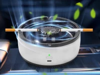 Verk 27207 Bezdýmný popolník s čističkou vzduchu 500mAh šedý