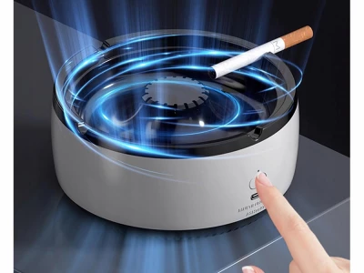Verk 27207 Bezdýmný popolník s čističkou vzduchu 500mAh šedý