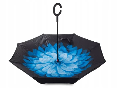 Verk 25000 Obrácený deštník 105 cm modrý 