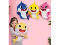 GGV Plyšový žralok Baby Shark, 21 cm, růžová