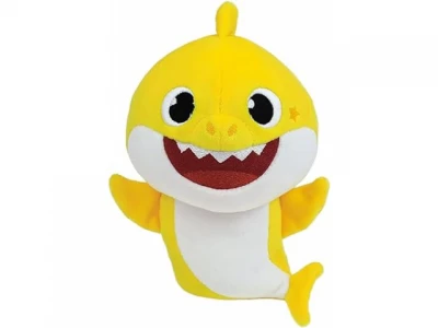 GGV Plyšový žralok Baby Shark, 21 cm, růžová