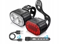 Verk 14488 Sada LED osvětlení na kolo, USB 2 ks