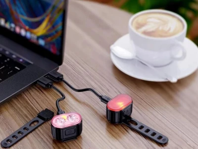 Verk 14488 Sada LED osvětlení na kolo, USB 2 ks