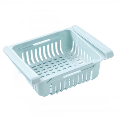 Pronett XJ5262 Úložný box do lednice s nastavitelnou velikostí 20 - 28 cm modrý