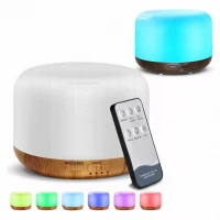 Pronett XJ4722 Aroma difuzér LED, 13 W, 300 ml, dalkový ovládač, světle hnědý