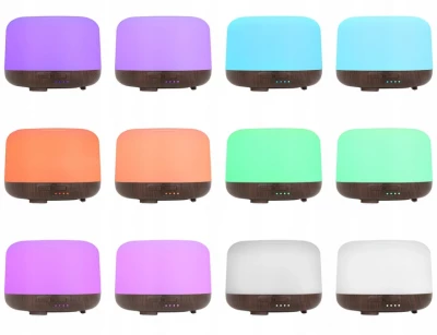 Pronett XJ4722 Aroma difuzér LED, 13 W, 300 ml, dalkový ovládač, světle hnědý