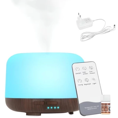 Pronett XJ4722 Aroma difuzér LED, 13 W, 300 ml, dalkový ovládač, světle hnědý