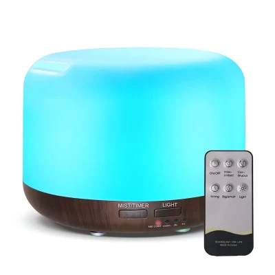 Pronett XJ4722 Aroma difuzér LED, 13 W, 300 ml, dalkový ovládač, světle hnědý