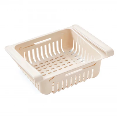 Pronett XJ5262 Úložný box do chladničky s nastaviteľnou veľkosťou 20 - 28 cm béžový