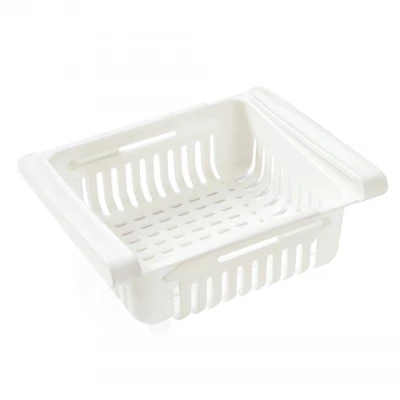 Pronett XJ5262 Úložný box do chladničky s nastaviteľnou veľkosťou 20 - 28 cm biely