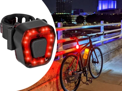 Verk 14494 Zadné svetlo na bicykel LED, IPX4 červené