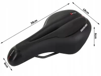 Verk 14506 Sportovní gelové sedlo na kolo černé