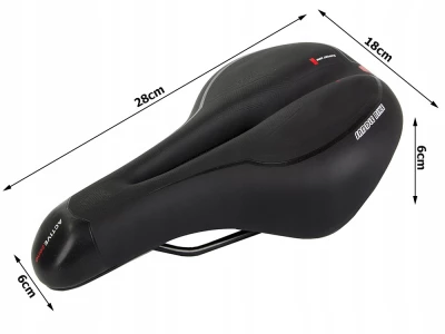 Verk 14506 Sportovní gelové sedlo na kolo černé