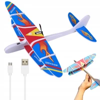 Verk 18263 Penové Hádzacie Lietadlo USB modré