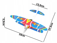 Verk 18263 Penové Hádzacie Lietadlo USB modré