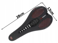 Verk 14507 Športové penové sedlo na bicykel, čierno-červené