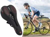 Verk 14507 Športové penové sedlo na bicykel, čierno-červené