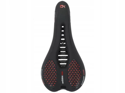 Verk 14507 Športové penové sedlo na bicykel, čierno-červené