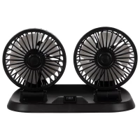 Xtrobb 23222 Dvojitý ventilátor do auta černý