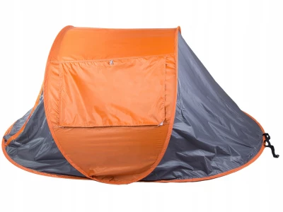 Verk 14529 Samorozkladací stan UV plážový 210 x 130 x 85 cm oranžovosivý