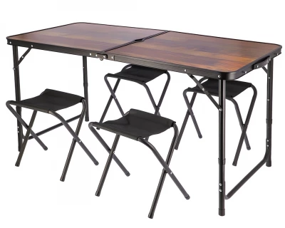 Foxter 2461 Skladací kempingový set pre 4 osoby hnedý