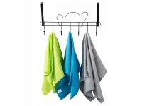 Verk 27217 Závesný vešiak na dvere 46 cm 7 háčikov, biela
