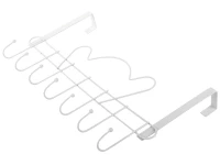 Verk 27217 Závesný vešiak na dvere 46 cm 7 háčikov, biela