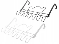 Verk 27217 Závesný vešiak na dvere 46 cm 7 háčikov, biela