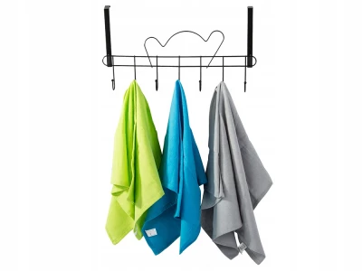 Verk 27217 Závesný vešiak na dvere 46 cm 7 háčikov, biela