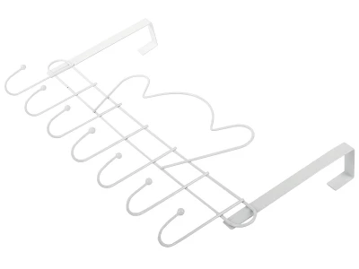Verk 27217 Závesný vešiak na dvere 46 cm 7 háčikov, biela