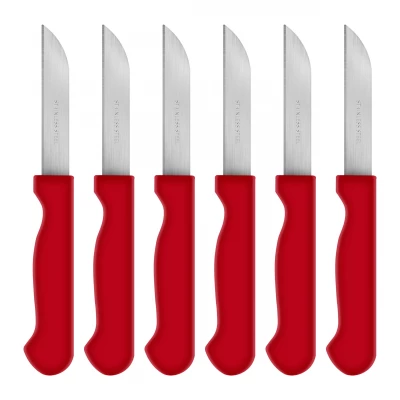 Vergionic 8010 Sada kuchyňských nožů 15,5 cm, 6 ks, červená