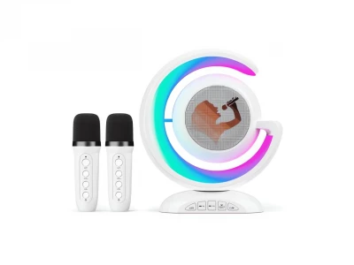 GGV 4294 Karaoke Bluetooth reproduktor 5 W, 2x bezdrôtový mikrofón biela