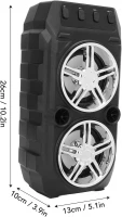 GGV 3295 Prenosný Bluetooth Reproduktor s mikrofónom, 10 W, strieborná