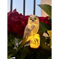 Gardlov 23847 Záhradná solárna lampa sova IP44, teplá biela